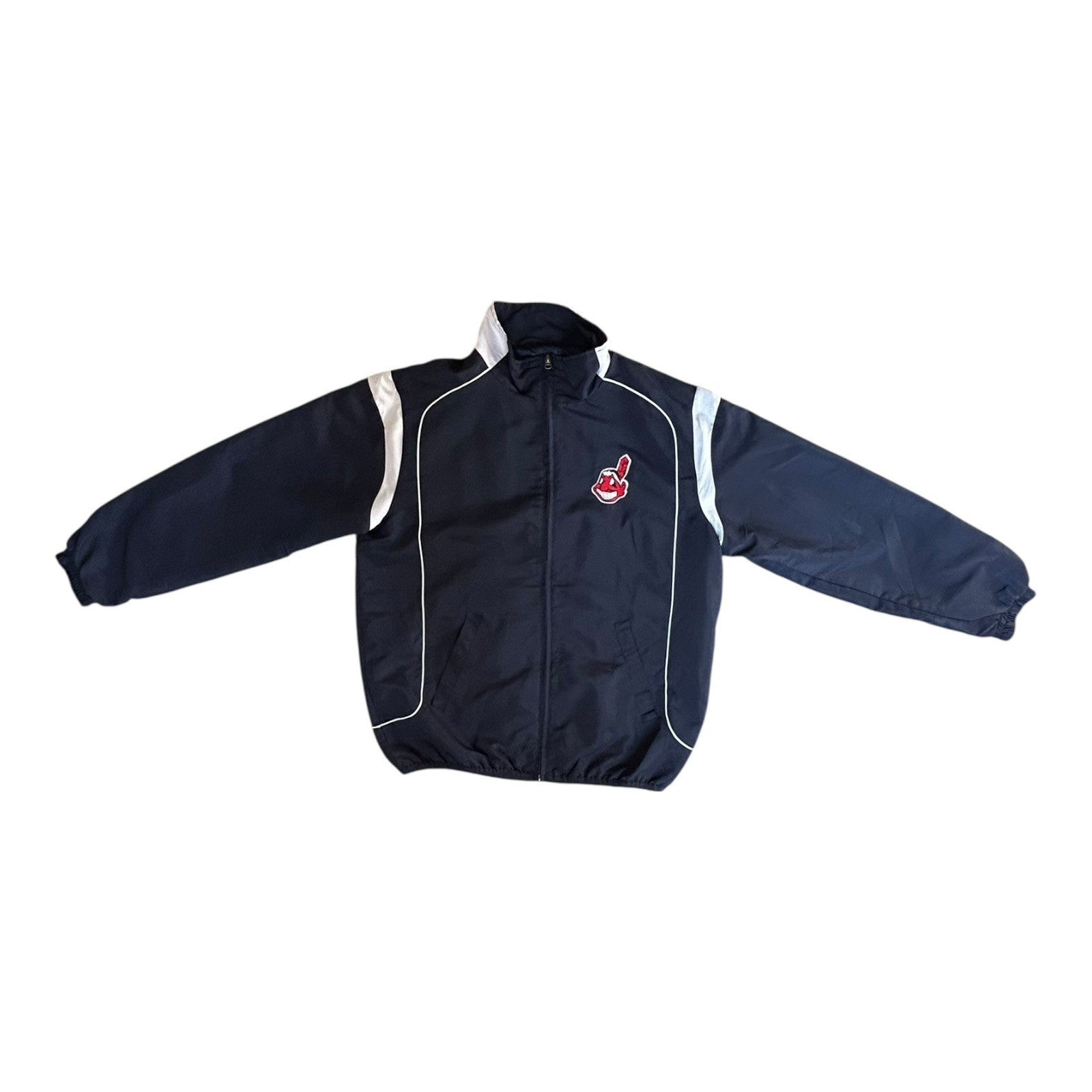 Vintage Cleveland Indians Windbreaker Jacket, Medium Y2K