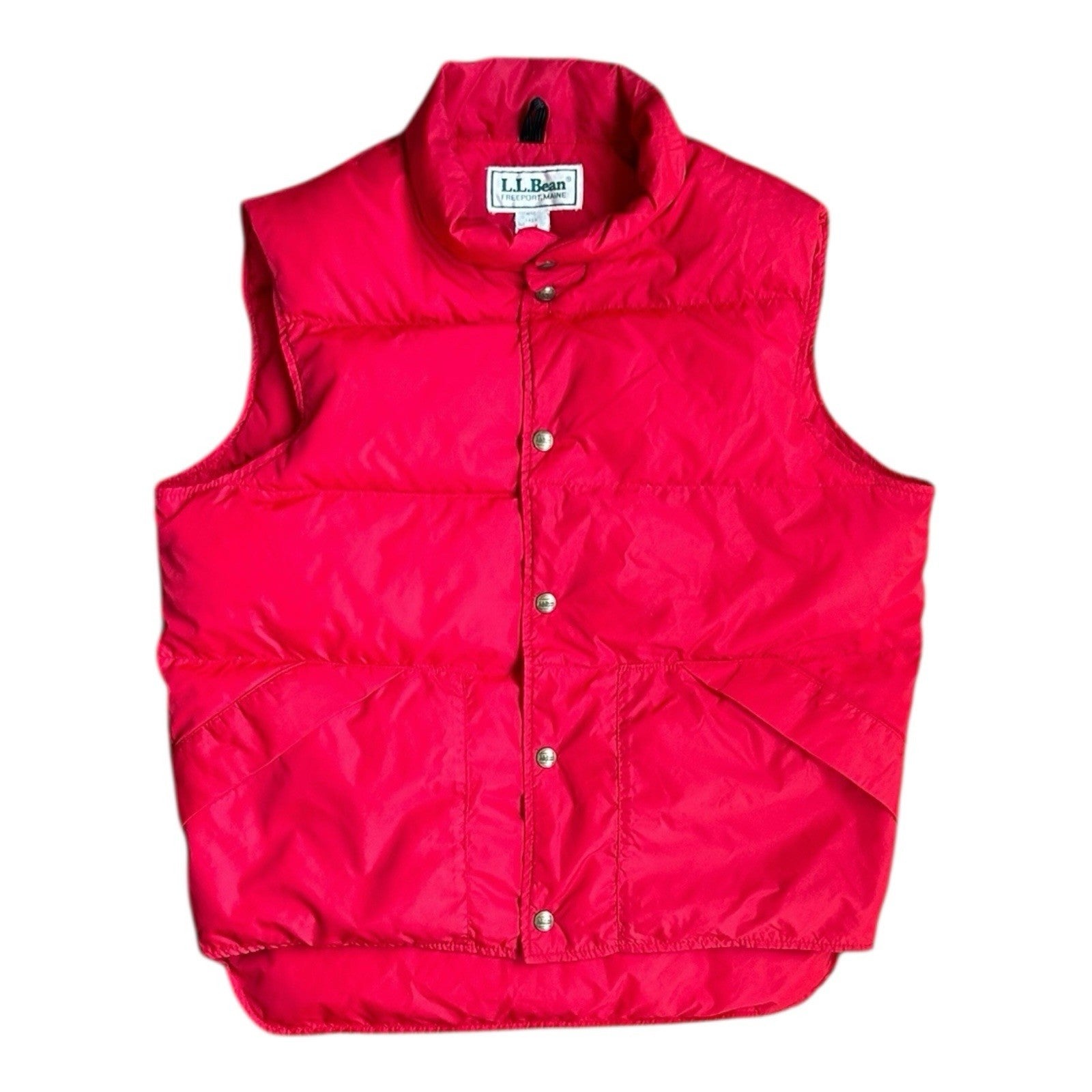 Vintage LL Bean Goose Down Puffer Vest Men’s Medium Red 1419 