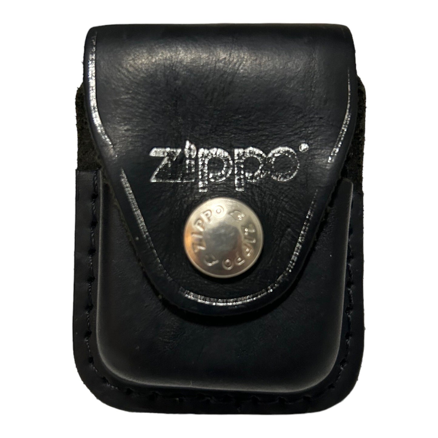 Vintage Leather Zippo Lighter Holster Case Pouch with Belt Clip Made in USA

