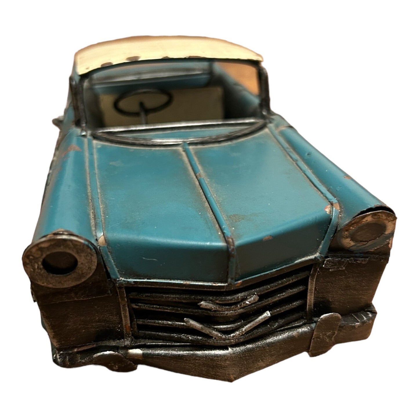 Vintage 1950s Chevy Belair Steel Toy Car 11 Inch
